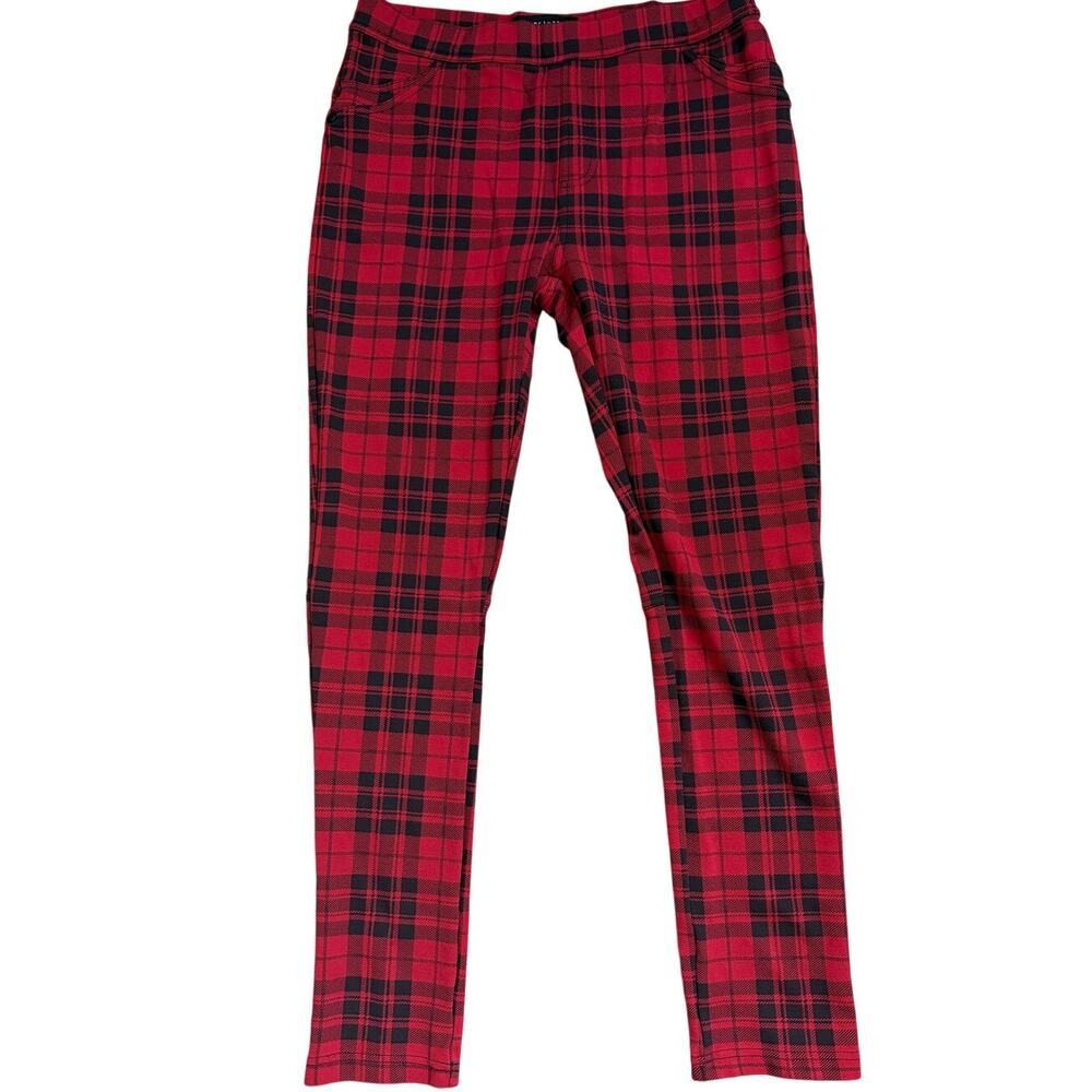 Anthropologie Sanctuary Grease Red and Black Plaid Leggings/Pants Sz M